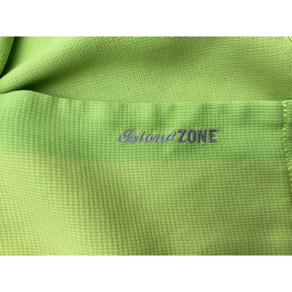 Tommy Bahama Shirt Mens Button Down LG Island Zone Performance Green silk blend - Picture 3 of 5